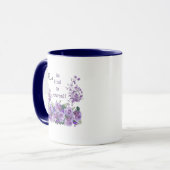 be kind to yourself floral inspirational Mug マグカップ (正面左)
