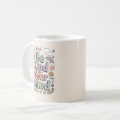 Be Kind to Yourself, Motivational, Inspirational コーヒーマグカップ (正面左)