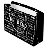Be Kind Word Cloud ラージペーパーバッグ (裏面アングル)