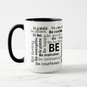 Be Kind Word Cloud inspirational Words マグカップ (左)