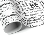 Be Kind Word Cloud On White ラッピングペーパー (ロールコーナー)