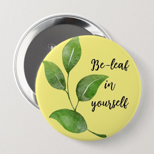 Be-leaf in Yourselfボタン 缶バッジ (正面&裏面)