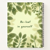 Be Leaf in Yourself Notebook ノートブック (裏面)