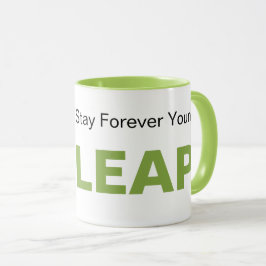 Be Leap Stay Forever Young シンプルモダン Typograph マグカップ
