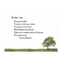Be Like a Tree Inspirational Wall Art Print