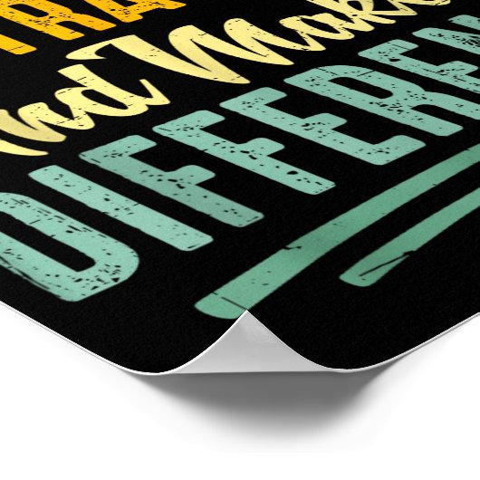 Be Like Subtraction And Make A Difference Funny Ma ポスター (角)