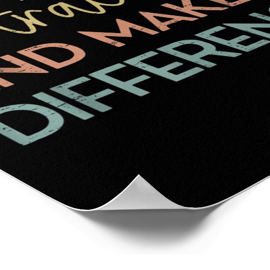 Be Like Subtraction And Make A Difference Funny Ma ポスター (角)