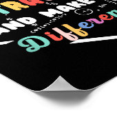 Be Like Subtraction Math Quote Chalkboard Teacher  ポスター (角)