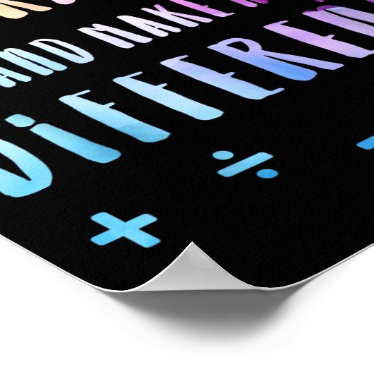 Be Like Subtraction Math Quote For Teachers Studen ポスター (角)