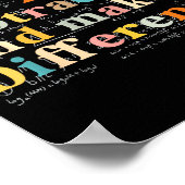 Be Like Subtraction Math Quote For Teachers Studen ポスター (角)