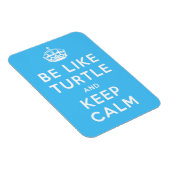 Be like TURTLE and KEEP CALM blue quote マグネット (右側)