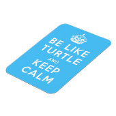 Be like TURTLE and KEEP CALM blue quote マグネット (左側)