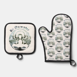 Be like water daily zen 鍋つかみ&鍋敷きセット