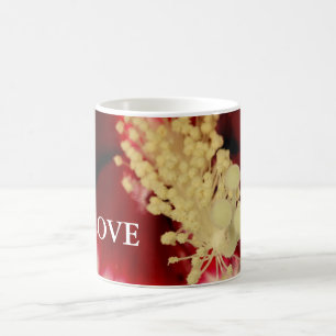 Be Love引用文フローラクローズアップ写真マグカップ コーヒーマグカップ