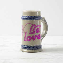 Be Love Minimal Heart Mug | Everyday Coffee Cup Gi ビールジョッキ