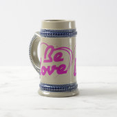 Be Love Minimal Heart Mug | Everyday Coffee Cup Gi ビールジョッキ (正面左)