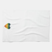 Be Love Retro Rainbow Heart  キッチンタオル (横)