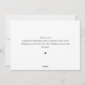 Be Merry & Bright Christmas Family Photo シーズンカード (裏面)