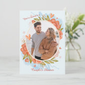 Be Mineカップルのシャワーフォト招待状 招待状 (スタンド正面)