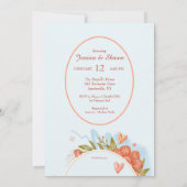 Be Mineカップルのシャワーフォト招待状 招待状 (裏面)