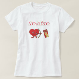 Be mineチョコレート愛好家ハート tシャツ