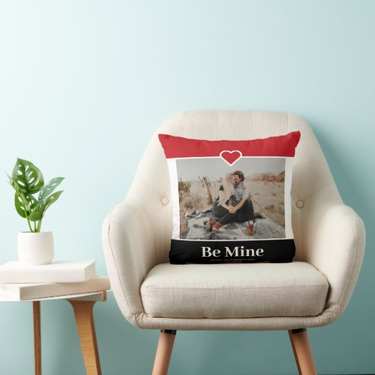 Be Mine写真モダンValentines クッション (椅子)