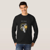 Be Mine宇宙飛行士宇宙Bitcoin Crypto Currency Bt Tシャツ (正面フル)