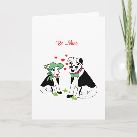 Be Mine – かわいい犬たち愛 シーズンカード (正面)