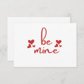 Be Mine – すべての愛するカップルのために ノートカード (正面/裏面)