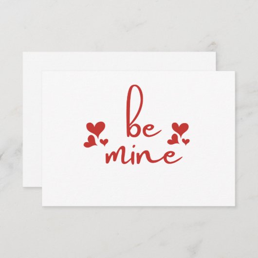 Be Mine – すべての愛するカップルのために ノートカード (正面/裏面)