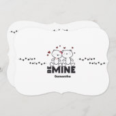 BE MINE – キュートパーソナライズされたバモダンレンタイン (正面/裏面)