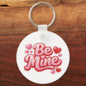 "Be Mine" グロッシー ハート キーチェーン (裏面)