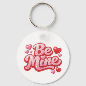 "Be Mine" グロッシー ハート キーチェーン (裏面)