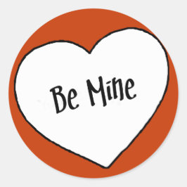 Be Mine – バレンタインステッカー ラウンドシール