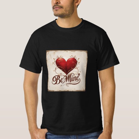 Be Mine – バレンタイン Tシャツ (正面)