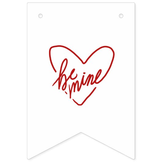 BE MINE バンティングフラッグ (第2の旗)