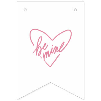 BE MINE バンティングフラッグ