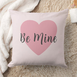 Be Mine ブラッシュピンク ハート バレンタインデー クッション