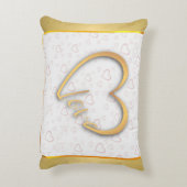 Be Mine」ヴィンテージ文字:ハッピーバレンタインデー アクセントクッション (裏面(縦))