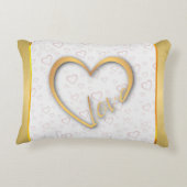 Be Mine」ヴィンテージ文字:ハッピーバレンタインデー アクセントクッション (裏面)