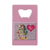 "Be Mine"甘い懐かしいバレンタイン クレジットカード栓抜き (正面)