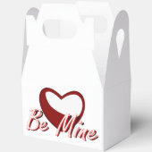 "Be Mine"赤いハートお願いボックス フェイバーボックス (見開き)
