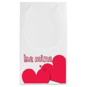 Be Mine 2ハートと安全ピン抱き枕 スモールペーパーバッグ (裏面)
