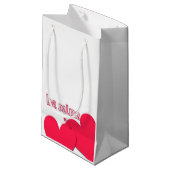 Be Mine 2ハートと安全ピン抱き枕 スモールペーパーバッグ (正面アングル)