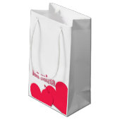 Be Mine 2ハートと安全ピン抱き枕 スモールペーパーバッグ (裏面アングル)