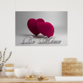 Be Mine 3Dハートバレンタインポスター ポスター (キッチン)