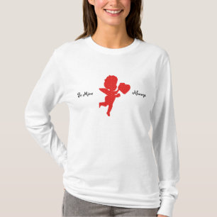 Be Mine Always Valentineレディーストップ Tシャツ