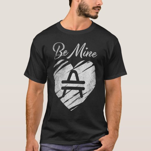 Be Mine Amp Coin Valentine Cryptoトークン暗号化 Tシャツ (正面)