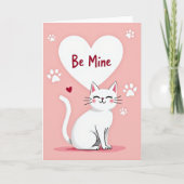 Be Mine Cat Love Card カード (正面)