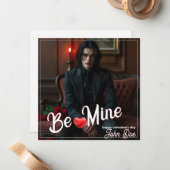 Be Mine – Dark Romantic Valentine Portrait Art ノートカード (正面/裏面インサイチュ)